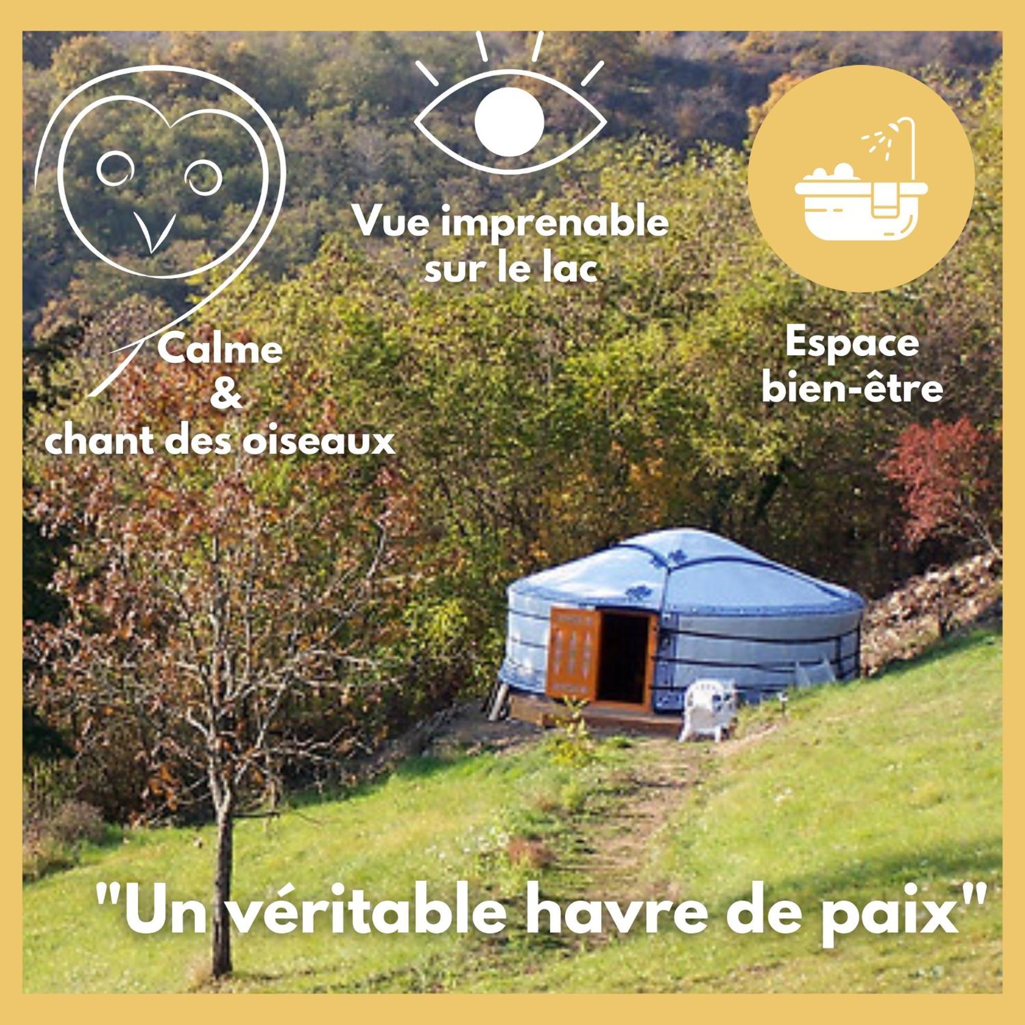 Les Yourtes O Fil 2 L'Eau Saint-Jean-Saint-Maurice-sur-Loire Zewnętrze zdjęcie